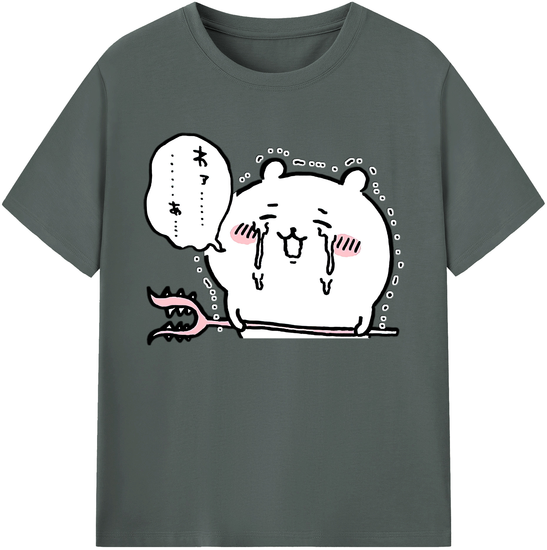 （画像用） ちいかわ ちいかわ Chii-kawa chiikawa 綿100％ メンズ半袖Tシャツ｜肌触りやわらか＆通気性